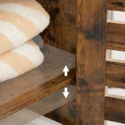 Segenn's Badkamerkast - Badkamerkasten Hoog - Opbergkast - Staande Kast - Industrieel - 3 Open Planken - 40 X 30 X 167 Cm - Rustiek Bruin 9 Segenn's Badkamerkast - Badkamerkasten Hoog - Opbergkast - Staande Kast - Industrieel - 3 Open Planken - 40 X 30 X 167 Cm - Rustiek Bruin -Badkamerproducten 1200x1200 2486