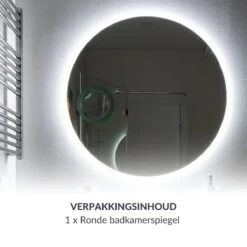 SensaHome - Ronde Badkamerspiegel Frameloos Met LED Verlichting - Wandspiegel - 60CM 17 SensaHome - Ronde Badkamerspiegel Frameloos Met LED Verlichting - Wandspiegel - 60CM -Badkamerproducten 1200x1200 2556