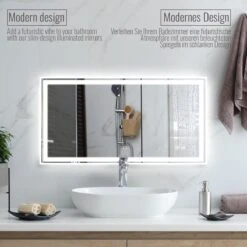 LED Badkamer Spiegel 120x 60 Cm, Digitale Klok, Dimbaar, Anticondensfunctie 34 LED Badkamer Spiegel 120x 60 Cm, Digitale Klok, Dimbaar, Anticondensfunctie -Badkamerproducten 1200x1200 2598