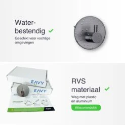 4x Handdoekhaakjes (Zelfklevend) Van RVS Zilver – Zelfklevende Haakjes – Wandhaak – Handdoekhouder – Ophanghaken Voor Keuken Of Badkamer (Accessoires) -Badkamerproducten 1200x1200 305