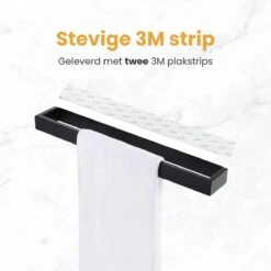 Home4u® - Handdoekrek Badkamer - Handdoekstang - Handdoekenrek Badkamer - 40CM - Zelfklevend -Badkamerproducten 1200x1200 316
