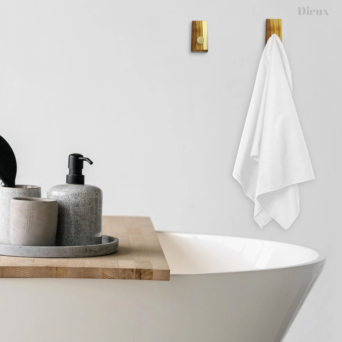 Dieux® - Luxe Handdoekhaakjes Zelfklevend - Handdoekhouder - Wandhaak - Acaciahout Haken - Zelfklevende Haakjes - Handdoeken - Handdoekrek - Badkamer - Keuken - Pasen 4 Dieux® - Luxe Handdoekhaakjes Zelfklevend - Handdoekhouder - Wandhaak - Acaciahout Haken - Zelfklevende Haakjes - Handdoeken - Handdoekrek - Badkamer - Keuken - Pasen - Afbeelding 4