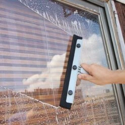 Vitamo™ Premium 2-in-1 Badkamer Vloerwisser Lang Met Ophangsysteem - Douchewisser Met Afdraaibare Wisser - Raamwisser - 180° Draaiend - Uitschuifbaar 70/125 CM - Grijs -Badkamerproducten 1200x1200 432