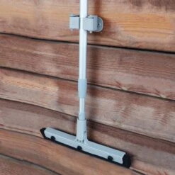 Vitamo™ Premium 2-in-1 Badkamer Vloerwisser Lang Met Ophangsysteem - Douchewisser Met Afdraaibare Wisser - Raamwisser - 180° Draaiend - Uitschuifbaar 70/125 CM - Grijs -Badkamerproducten 1200x1200 435