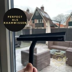 Fienosa Douchewisser Anti Kras Siliconen - Zachte Glashaak - Zwart -Badkamerproducten 1200x1200 444