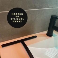 Fienosa Douchewisser Anti Kras Siliconen - Zachte Glashaak - Zwart -Badkamerproducten 1200x1200 445