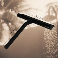 Fienosa Douchewisser Anti Kras Siliconen - Zachte Glashaak - Zwart -Badkamerproducten 1200x1200 446