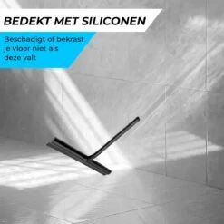 Minismus Extra Brede Douchewisser Met Magneethouder Ophangsysteem Ophanghaak - 33 Cm Breed - Zwart -Badkamerproducten 1200x1200 452