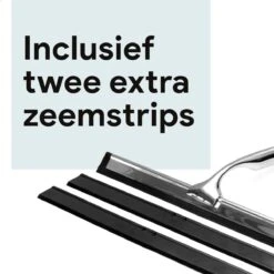 Douchewisser Met Ophanghaak En 2 Extra Strips - Raamwisser Voor Douche - Raamtrekker Chroom 15 Douchewisser Met Ophanghaak En 2 Extra Strips - Raamwisser Voor Douche - Raamtrekker Chroom -Badkamerproducten 1200x1200 470