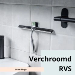 Douchewisser Met Ophanghaak En 2 Extra Strips - Raamwisser Voor Douche - Raamtrekker Chroom 18 Douchewisser Met Ophanghaak En 2 Extra Strips - Raamwisser Voor Douche - Raamtrekker Chroom -Badkamerproducten 1200x1200 472