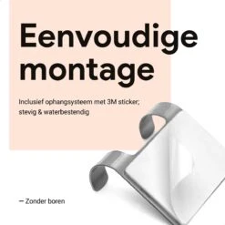 Douchewisser Met Ophanghaak En 2 Extra Strips - Raamwisser Voor Douche - Raamtrekker Chroom 22 Douchewisser Met Ophanghaak En 2 Extra Strips - Raamwisser Voor Douche - Raamtrekker Chroom -Badkamerproducten 1200x1200 475