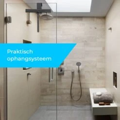 Minismus Douchewisser Zwart Met Ophanghaak - Raamwisser - Trekker Douche - Douchewissers - Raamtrekker - Douchetrekker -Badkamerproducten 1200x1200 481