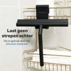 Vivid Green Siliconen Douchewisser Met Ophangsysteem – Raamwisser – Trekker Douche - Badkamer Accesoires – Wisser - Zwart -Badkamerproducten 1200x1200 520