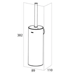 Tiger Noon Toiletborstel Met Houder - Zwart -Badkamerproducten 1200x1200 544