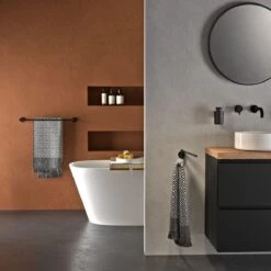 Tiger Urban - Handdoekrek 2-armig - 45 Cm - Zwart -Badkamerproducten 1200x1200 56