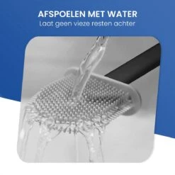Roegaarden WC Borstel Met Houder – Toiletborstel – Siliconen – Vrijstaand En Hangend – Zwart -Badkamerproducten 1200x1200 577