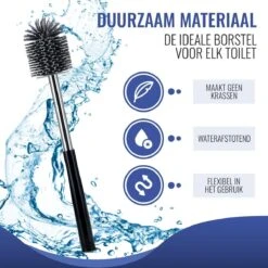 MM Brands Toiletborstel Met Houder - WC Borstel Vrijstaand En Hangend - Zwart -Badkamerproducten 1200x1200 588