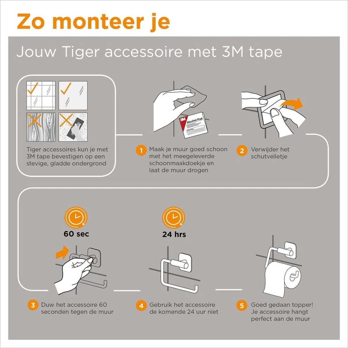 Tiger Colar - Toiletborstel Met Houder - Zwart 2 Tiger Colar - Toiletborstel Met Houder - Zwart - Afbeelding 2