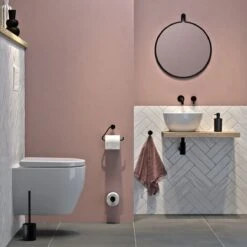 Tiger Porto - Toiletborstel Met Houder - Vrijstaand - Zwart -Badkamerproducten 1200x1200 622