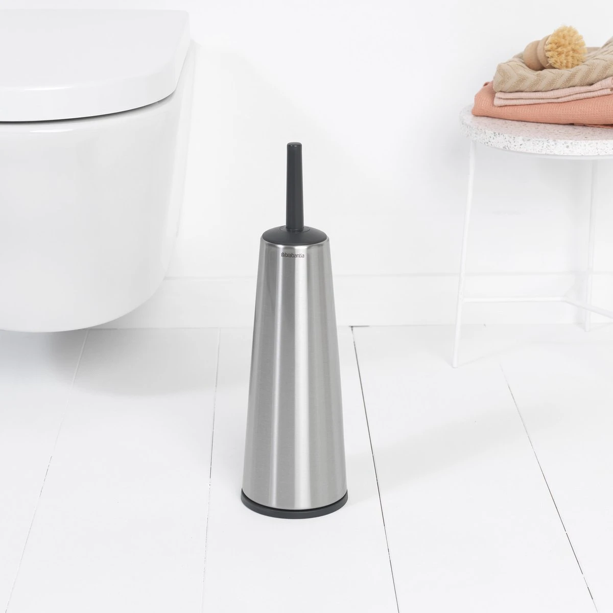 Brabantia ReNew WC Borstel - Met Houder - Matt Steel 4 Brabantia ReNew WC Borstel - Met Houder - Matt Steel - Afbeelding 4
