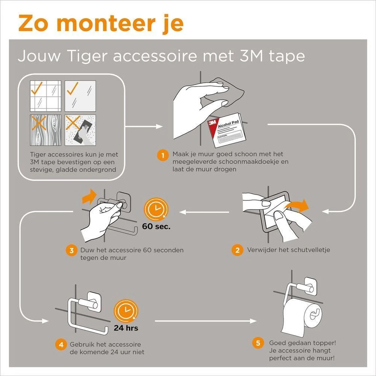 Tiger Colar - Toiletborstel Met Houder - RVS Geborsteld 8 Tiger Colar - Toiletborstel Met Houder - RVS Geborsteld - Afbeelding 8