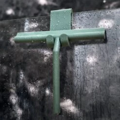 Douchewisser Groen Met Ophangsysteem- Badkamer Accessoires- Raamwisser- Trekker Douche- Silicone- 21cm X 16cm