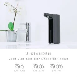 101Products Automatische Zeepdispenser - USB Oplaadbaar - Zeepdispenser Met Sensor - Zeeppompje - Zwart -Badkamerproducten 1200x1200 73