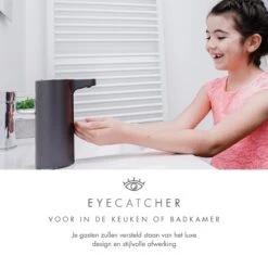 101Products Automatische Zeepdispenser - USB Oplaadbaar - Zeepdispenser Met Sensor - Zeeppompje - Zwart -Badkamerproducten 1200x1200 74