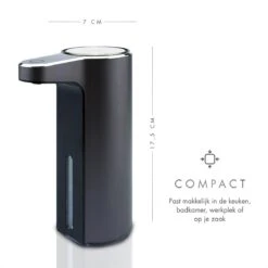 101Products Automatische Zeepdispenser - USB Oplaadbaar - Zeepdispenser Met Sensor - Zeeppompje - Zwart -Badkamerproducten 1200x1200 76