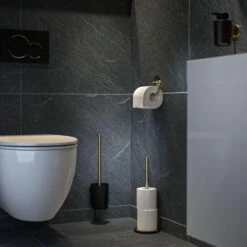 Tiger Tune - Reserverolhouder Vrijstaand - Messing Geborsteld / Zwart 11 Tiger Tune - Reserverolhouder Vrijstaand - Messing Geborsteld / Zwart -Badkamerproducten 1200x1200 764