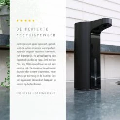 101Products Automatische Zeepdispenser - USB Oplaadbaar - Zeepdispenser Met Sensor - Zeeppompje - Zwart -Badkamerproducten 1200x1200 78