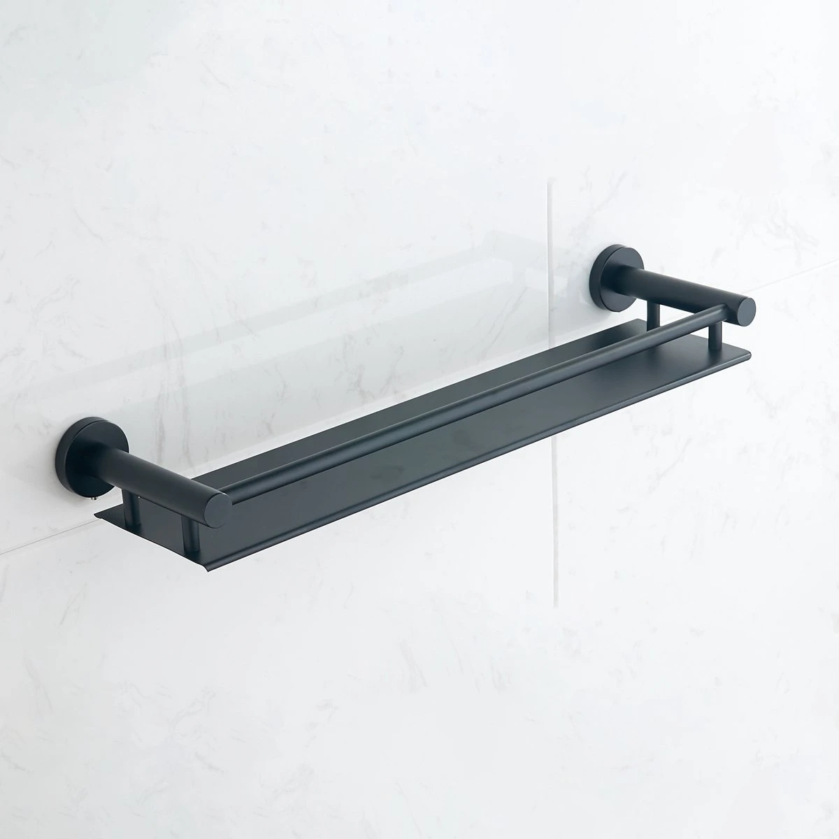 VDN Stainless Planchet - Planchet Badkamer - Wandplank - Zwart - RVS - Hangend 2 VDN Stainless Planchet - Planchet Badkamer - Wandplank - Zwart - RVS - Hangend - Afbeelding 2