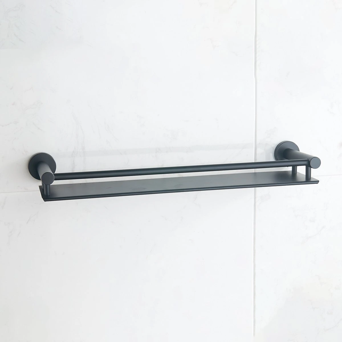 VDN Stainless Planchet - Planchet Badkamer - Wandplank - Zwart - RVS - Hangend 4 VDN Stainless Planchet - Planchet Badkamer - Wandplank - Zwart - RVS - Hangend - Afbeelding 4