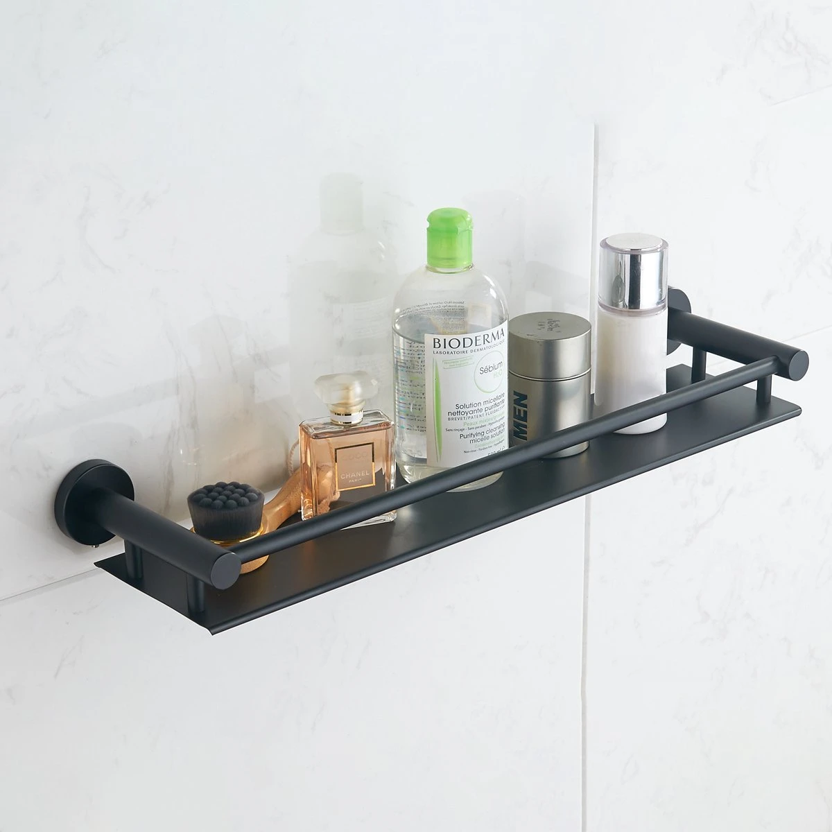 VDN Stainless Planchet - Planchet Badkamer - Wandplank - Zwart - RVS - Hangend 6 VDN Stainless Planchet - Planchet Badkamer - Wandplank - Zwart - RVS - Hangend - Afbeelding 6