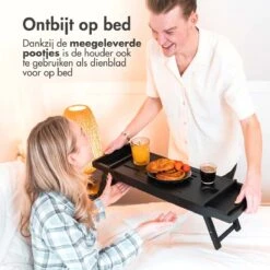 IMoshion Badplank Voor In Bad - Dienblad Inclusief Pootjes - Tablet Houder - Badrek Uitschuifbaar 75 Tot 110 Cm - Zwart -Badkamerproducten 1200x1200 951