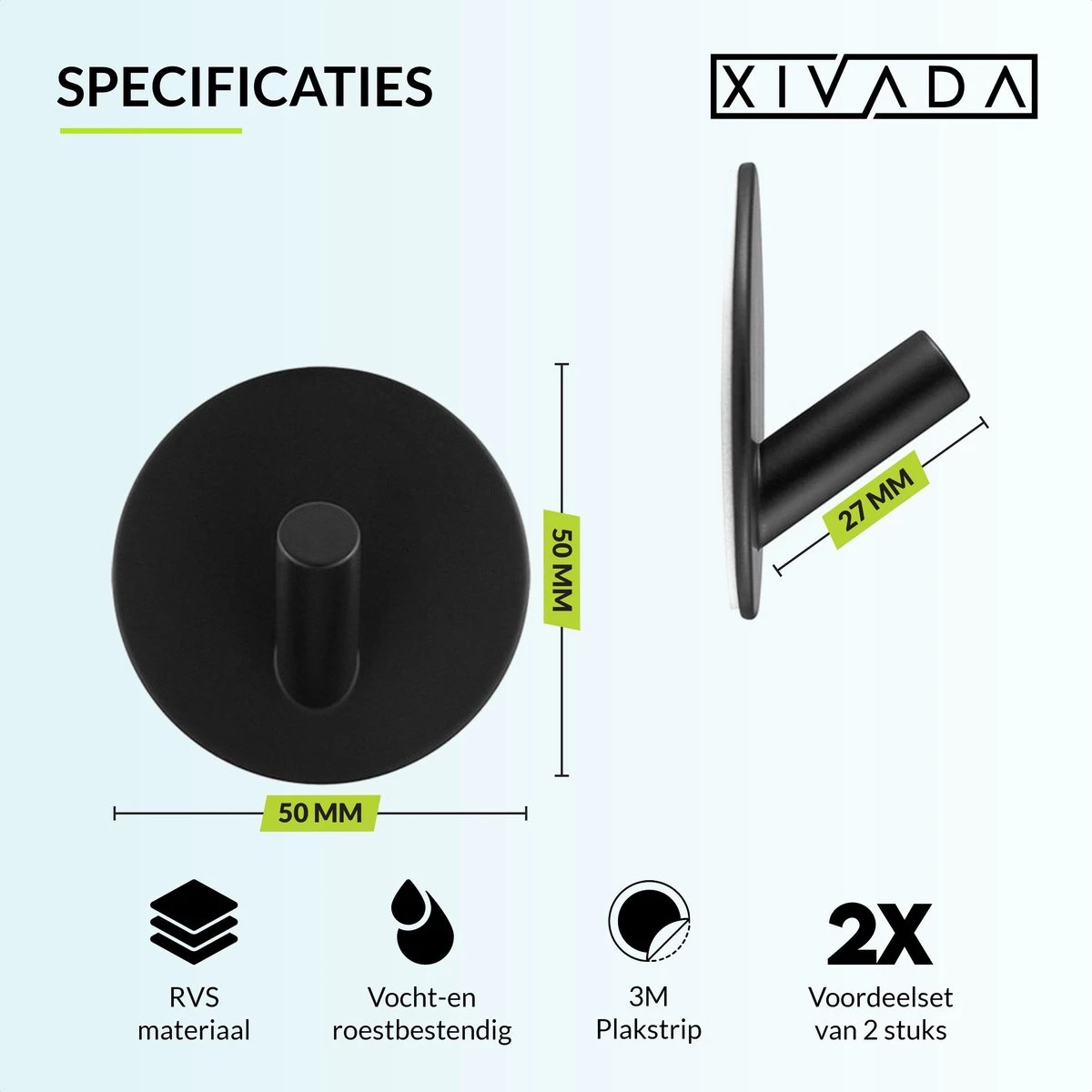 Handdoekhaakjes Zelfklevend - Zwart - Haakjes Handdoek 2st - Badkamer & Keuken 7 Handdoekhaakjes Zelfklevend - Zwart - Haakjes Handdoek 2st - Badkamer & Keuken - Afbeelding 7