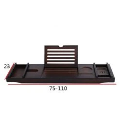 Merkloos Decopatent® Badplank - Uitschuifbaar 75 -> 110 Cm - Verstelbaar Bamboe Badrekje Voor In Bad - Boekenhouder - Tablethouder - Bruin 7 Merkloos Decopatent® Badplank - Uitschuifbaar 75 -> 110 Cm - Verstelbaar Bamboe Badrekje Voor In Bad - Boekenhouder - Tablethouder - Bruin -Badkamerproducten 1200x1200 973