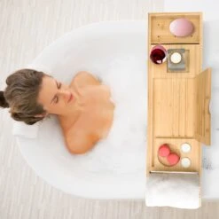 Sleepydays Luxe Badplank – Badplank Voor In Bad – Badrek - Uitschuifbaar - 75-100 Cm -Badkamerproducten 1200x1200 986