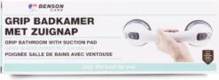 Benson Zuignap + Grip Handgreep Badkamer Multifunctioneel -Badkamerproducten 1200x436