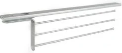Eleganca Handdoekrek – Handdoekhouder – Handoekstang – Ideaal Voor In Keukenkastjes – Uittrekbaar – 39cm Tot 50cm – 3 Armen – Handdoekrek Badkamer – Inclusief Bevestigingsmateriaal – Handdoekhouder Keuken – Zilver -Badkamerproducten 1200x519