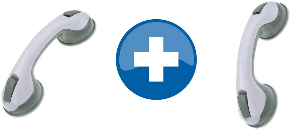 2 Stuks Handgreep Met Zuignap Voor Badkamer, Douche En Toilet Veilige Oplossing Zonder Boorgaten – Veiligheidsgreep – Helping Hand Handvat - 30CM - Handig Hulpmiddel Voor Kinderen En Ouderen 1 2 Stuks Handgreep Met Zuignap Voor Badkamer, Douche En Toilet Veilige Oplossing Zonder Boorgaten – Veiligheidsgreep – Helping Hand Handvat - 30CM - Handig Hulpmiddel Voor Kinderen En Ouderen