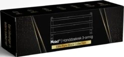 Nolad® Handdoekrek 3-armig - Handdoekhouder - Handdoekenrek - Zwart -Badkamerproducten 1200x555