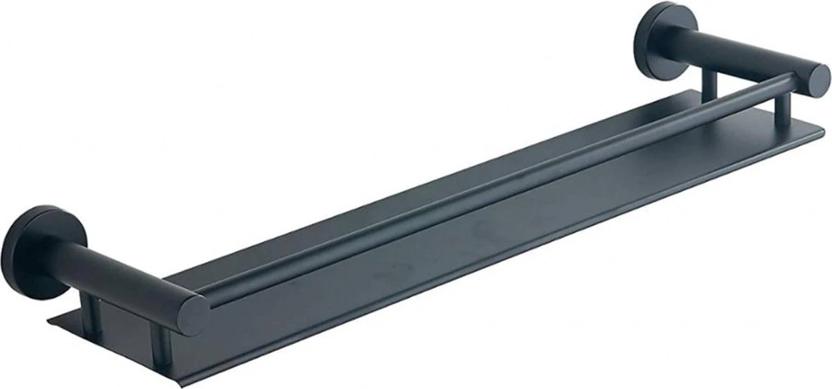 VDN Stainless Planchet - Planchet Badkamer - Wandplank - Zwart - RVS - Hangend 1 VDN Stainless Planchet - Planchet Badkamer - Wandplank - Zwart - RVS - Hangend