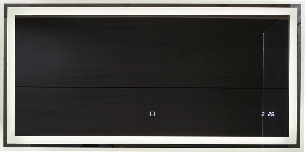 LED Badkamer Spiegel 120x 60 Cm, Digitale Klok, Dimbaar, Anticondensfunctie 12 LED Badkamer Spiegel 120x 60 Cm, Digitale Klok, Dimbaar, Anticondensfunctie - Afbeelding 12