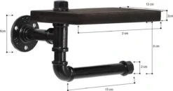 Merkloos Toiletrolhouder Met Telefoonplankje – Plankje - Toiletpapier - Zwart - WC Rolhouder – Badkamer Accesoires – Telefoonhouder -Badkamerproducten 1200x634 1