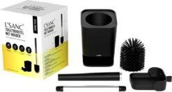 L'Sanc TB362 Plus - WC Borstel - Toiletborstel Met Houder - Zwart -Badkamerproducten 1200x648