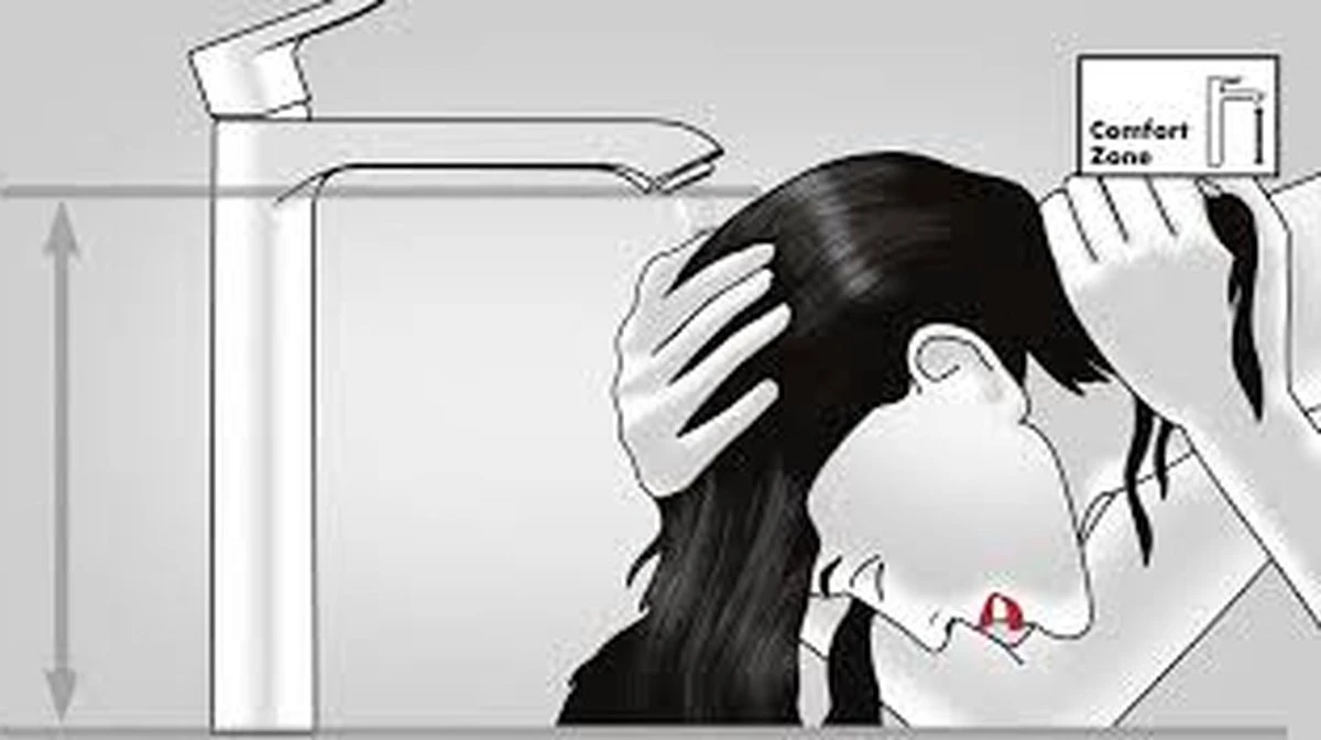 Hansgrohe Vernis Blend Wastafelmengkraan 1 - Hendel Mat Zwart 2 Hansgrohe Vernis Blend Wastafelmengkraan 1 - Hendel Mat Zwart - Afbeelding 2