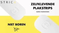 STRICX Doucherekhoek 2 Laags Zwart - Zonder Boren - Zelfklevend Doucherek - Doucherek - Doucherek Voor Badkamer/ Keuken - Doucherek Met Plakstrip - Keukenrek Met Plakstrip - Badrek Douche – Doucherek Hoekvorm - Badkamerrek Douchemandje -Badkamerproducten 1200x675 5