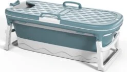 Simple Fix Zitbad - 138cm - Opvouwbaar Bad - Bath Bucket - Zitbad Voor Volwassenen - 220L - Extra Lang - Blauw