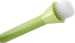 Merkloos Verlengborstel Voor Kraan - Buigbaar Met Schoonmaakborstel - Siliconen - Groen - 2 Stuks -Badkamerproducten 1200x698